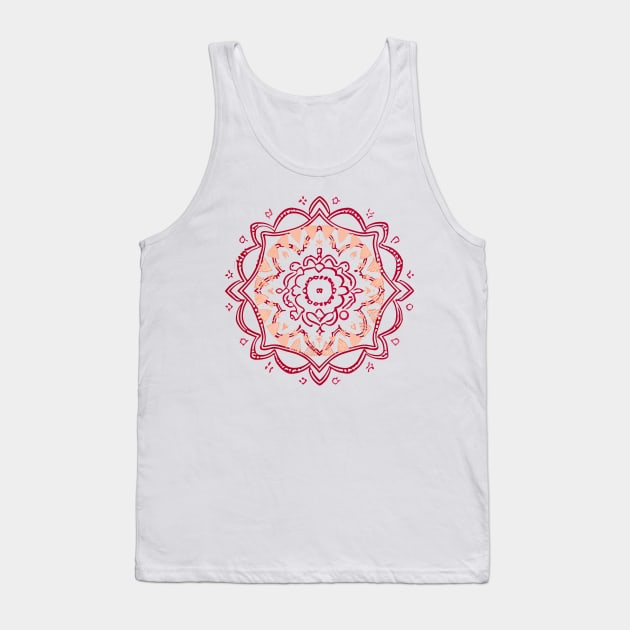 mandala Clamber Paintmandala Zoom drawing Tank Top by Martin Young